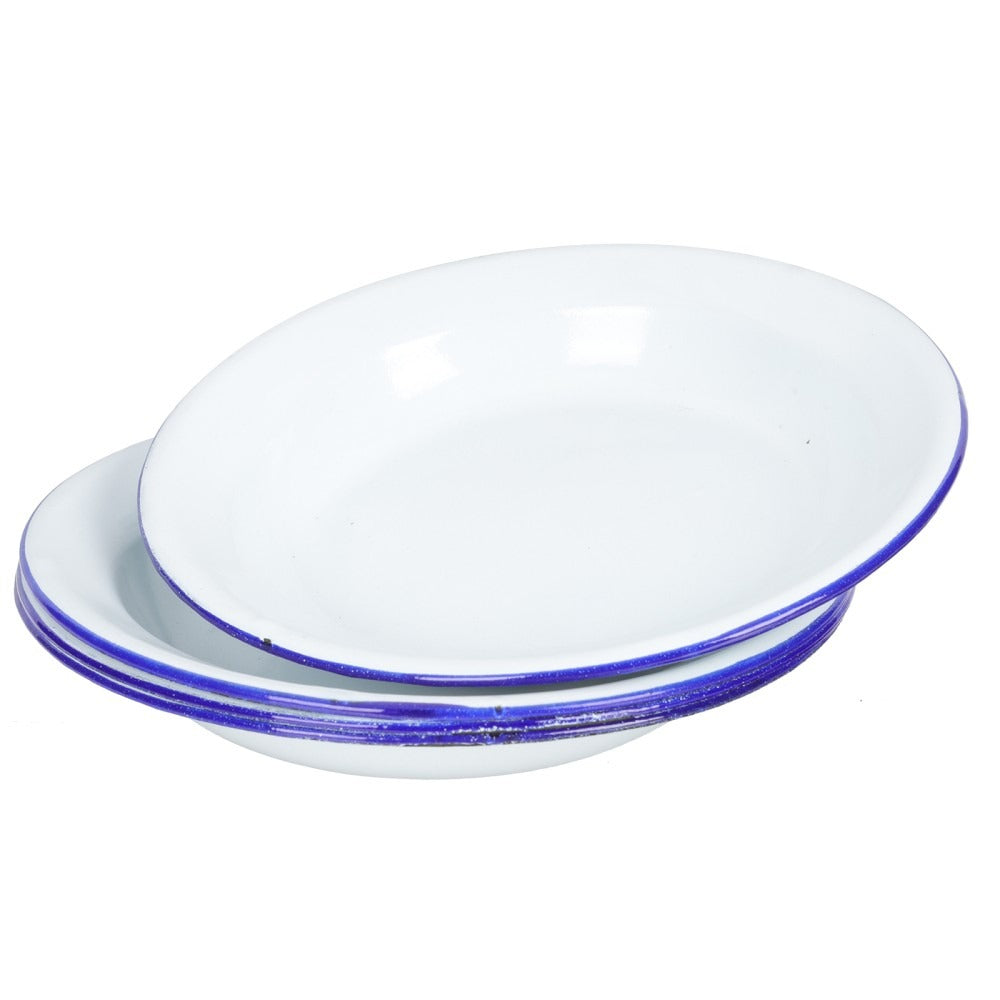 Assiette de table émaillée vintage