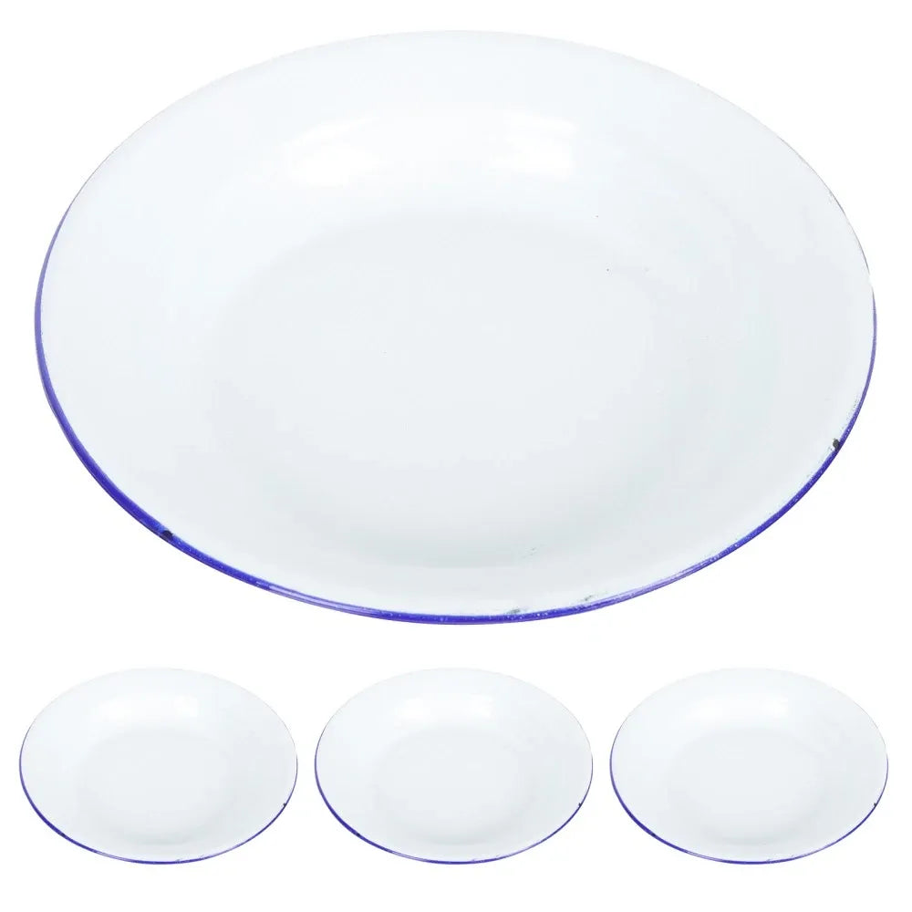 Assiette de table émaillée vintage