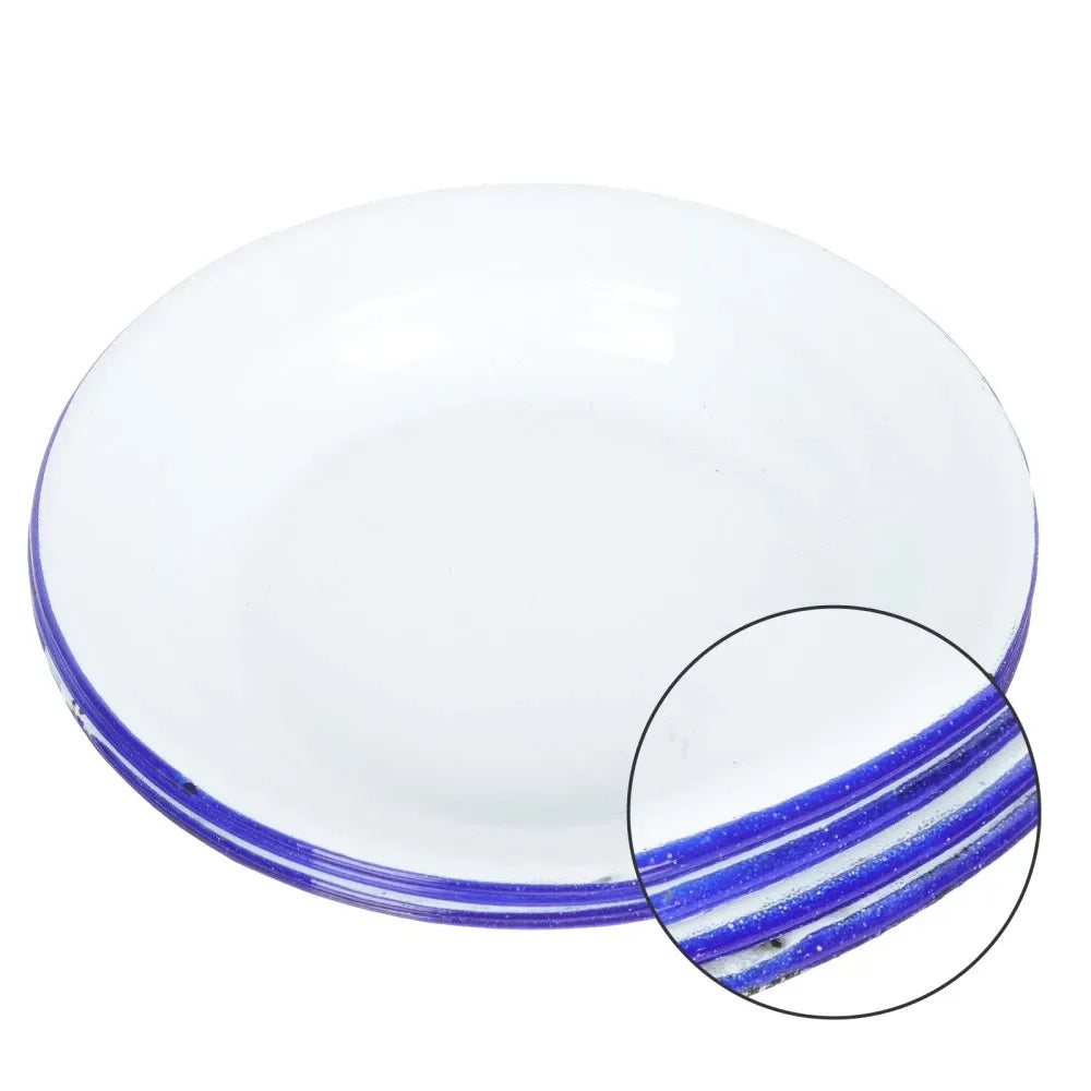 Assiette de table émaillée vintage