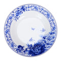 Assiette de table traditionnelle chinoise en céramique bleue et blanche
