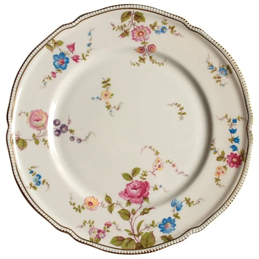 Assiette à dessert florale romantique