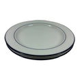 Assiette plate en céramique bleu marine
