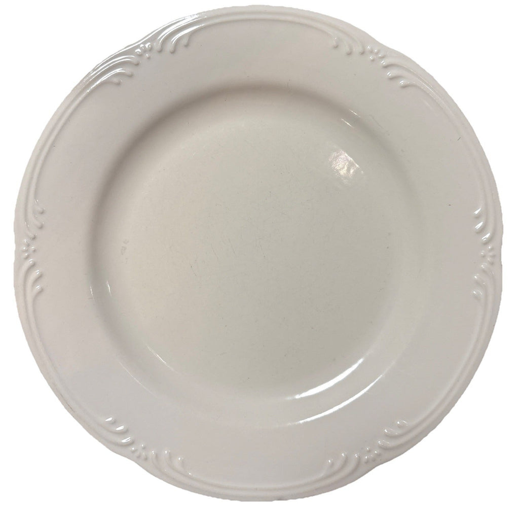 Assiette plate en céramique gaufrée